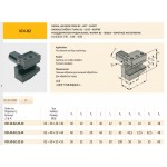 Radiální držák VDI40 tvaru B2 - levý pro 25 mm