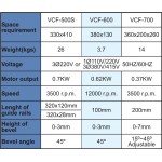 Odhrotovací stroj VCF-500S