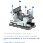 Samostředící strojní svěrák RÖHM RZM 92, rozevření 100 mm