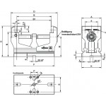 Samostředící strojní svěrák RÖHM RZM 92, rozevření 160 mm