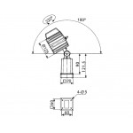 Voděodolná halogenová lampa VHL-300SR na 220V trafo 12V