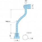 Prachotěsná halogenová lampa VHL-600FT na 220V trafo 12V