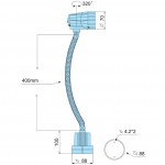 Prachotěsná halogenová lampa VHL-700FT na 12V