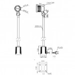 Halogenová lampa VHL-50FT na 220V trafo 12V