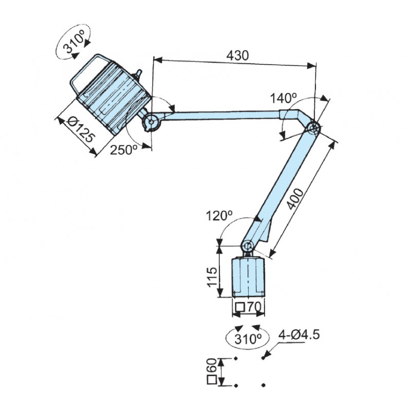 Vod odoln Halogenov Lampa VHL 300L Na 24V