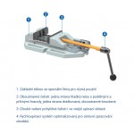Vrtačkový svěrák RÖHM BSS-3, 135 mm s čelistí SBO