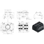 Hydraulicky ovládaný středový svěrák KZS-HG 100 mm, ozubení 1,5 x 60°, velký zdvih čelistí