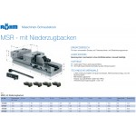 Strojní svěrák RÖHM MSR, šíře 150 mm, rozevření 200 mm