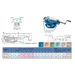 Naklápěcí hydraulický svěrák VHT-4, šíře 110 mm