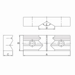 Prismatická čelist pro ATW-40/ ATD-460 (1ks)