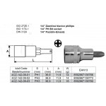 1/4” Zástrčná hlavice 4CZech phillips PH1