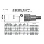 1/4’’ Zástrčná hlavice 4CZech TRX s otvorem TRX 8