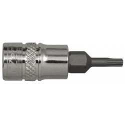 1/4’’ Zástrčná hlavice TORX 15 s otvorem 4CZech