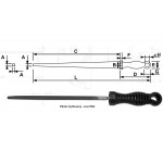 Pilník dílenský čtyřhranný 8 x 8, 200 mm, 3 - jemný