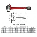 Hasák 18" (450 mm) Cr-V čelist, litinová rukojeť 4CZech