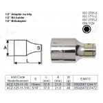 1/2’’ Adaptér na bity 10 mm 4CZech