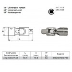 3/8’’ Univerzální kardan 4CZech
