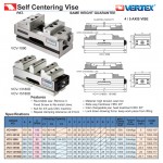 Samostředící svěrák VCV-13180 šířka čelistí 131 mm