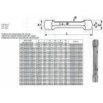 Trubkový klíč 12 x 13 mm HQ kovaný - oboustranný 4CZech