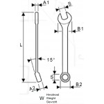 Očkoplochý klíč - 11 mm (DIN 3113)