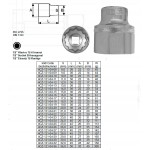 1/2’’ Hlavice 4CZech 12ti hranná - 10 mm