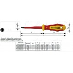 Šroubovák ELEKTRO pozidriv PZ 0 profi 4CZech