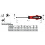 Šroubovák plochý-rovný 6,5 x 1,2 / 75 mm profi 4CZech