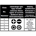 Vytahovač poškozených šroubů č. 0 - s vrtákem HSS 4CZech