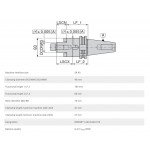 Držák SK40 nástrčných fréz pr. 40 mm - kombinovaný, délka 100 mm