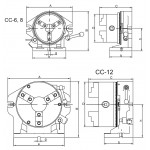 Dělící přístroj s 6" sklíčidlem, CC-6