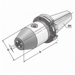 Držák SK40 s vrtací hlavičkou 2,5 -16 mm