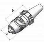 Upínač SK40 s vrtacím sklíčidlem  3 - 16 mm