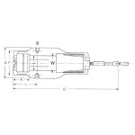 Hydraulický strojní svěrák, šíře 100 mm (FS-100)
