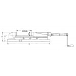 Hydraulický strojní svěrák, šíře 125 mm (FS-125)