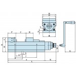 Hydraulický svěrák VQC-200LH, rozevření 405 mm