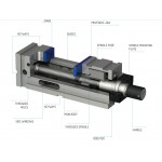 Přesný strojní svěrák 125 mm ARNOLD MAT - mechanický