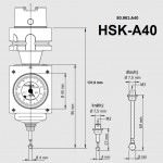 Univerzální 3D Taster s kuželem HSK A40, Zero Master