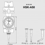 Koaxiální indikátor CENTRO, 3D Taster s kuželem HSK A50