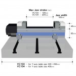MC strojní svěrák 100 mm, rozevření 204 mm, VC104N