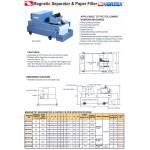 Magnetický separátor s papírovou fitrací 210l (MC+PF-120)