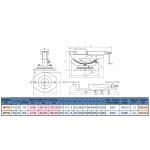 Naklápěcí hydraulický svěrák, šíře 154 (VHT-6) s otočnou deskou