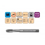 Závitník strojní M3,5 x 0,6 HSS