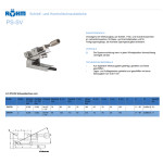 Přesný naklápěcí svěrák RÖHM PS-SV-1, 70 mm