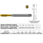 Sada tvářecí závitník M3 x 0,5 HSS + vrták 2,80 mm