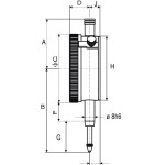 Úchylkoměr analogový 0 - 10 mm / 0,01 mm