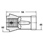 Kleština 173E kulatá - průměr 3.0 mm