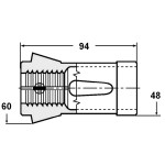 Kleština 173E  šestihranná - průměr 4.0 mm