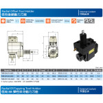 Radiální poháněný držák – offset VDI40, ER32, I.C., délka 90 mm