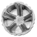 Odhrotovač na závitové tyče a šrouby 13 - 36 mm, uchycení 6HR 9 mm, FORTUM