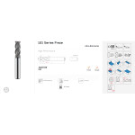 Karbidová fréza pr. 8 mm, Z4, Ch 0,20, válcová stopka, KARCAN 121